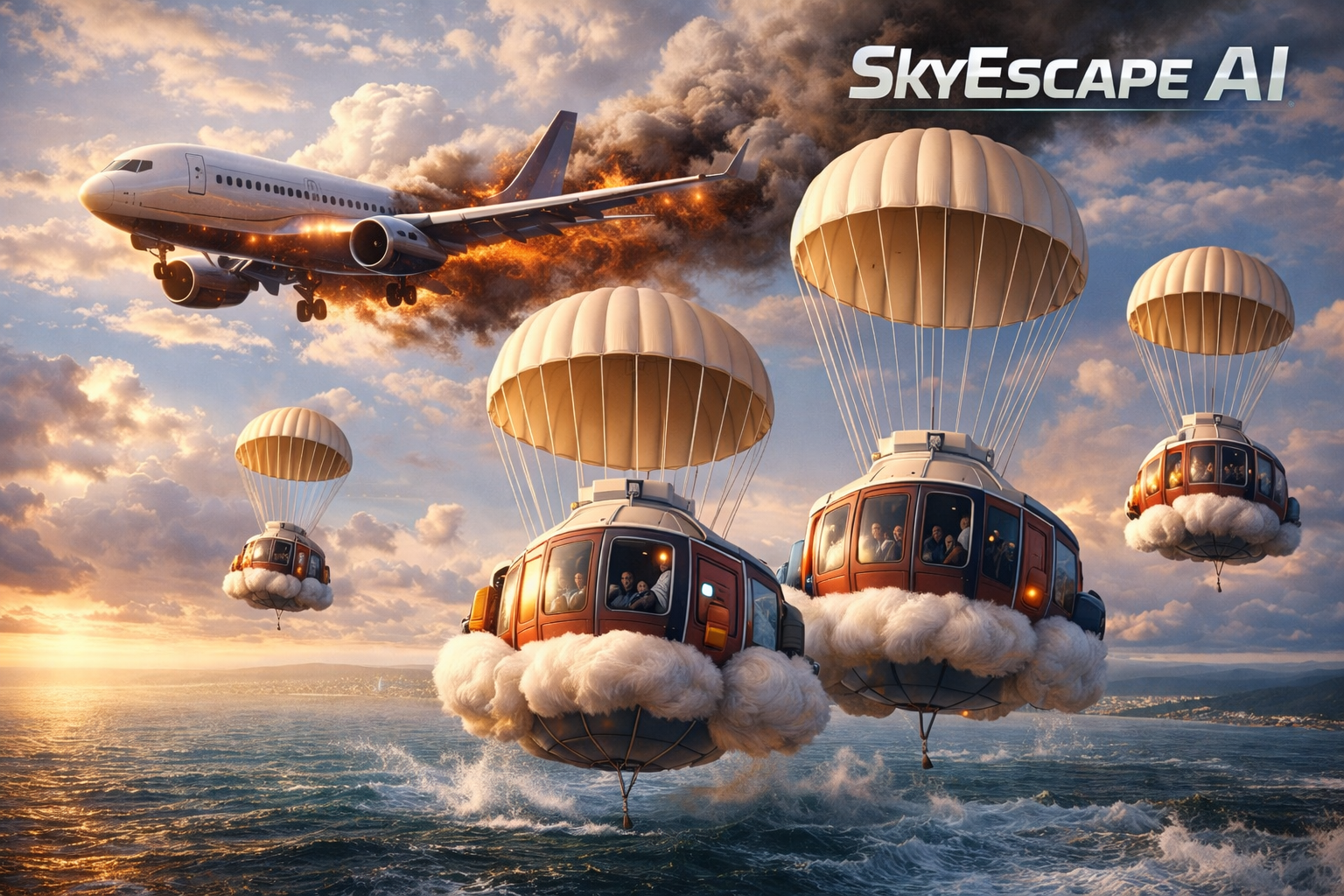 SkyEscape AI envisions next-generation evacuation technology that prioritizes passenger safety